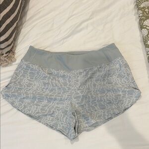 Athleta Light Gray Running Shorts